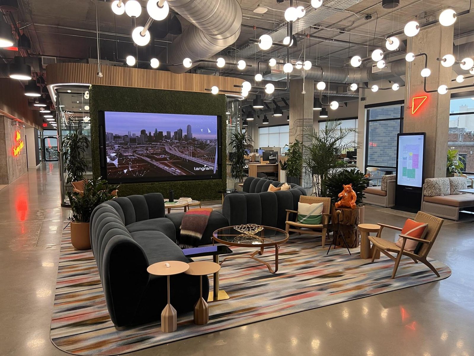 Open collaboration space at Tangram Interiors