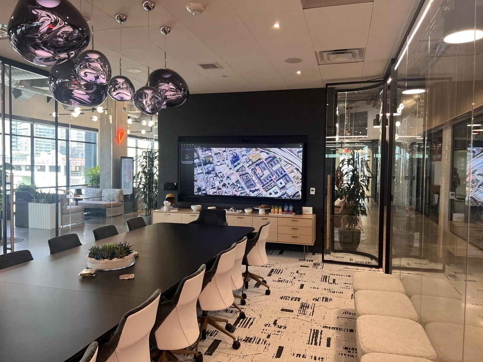 Main conference room at Tangram Interiors, Dallas