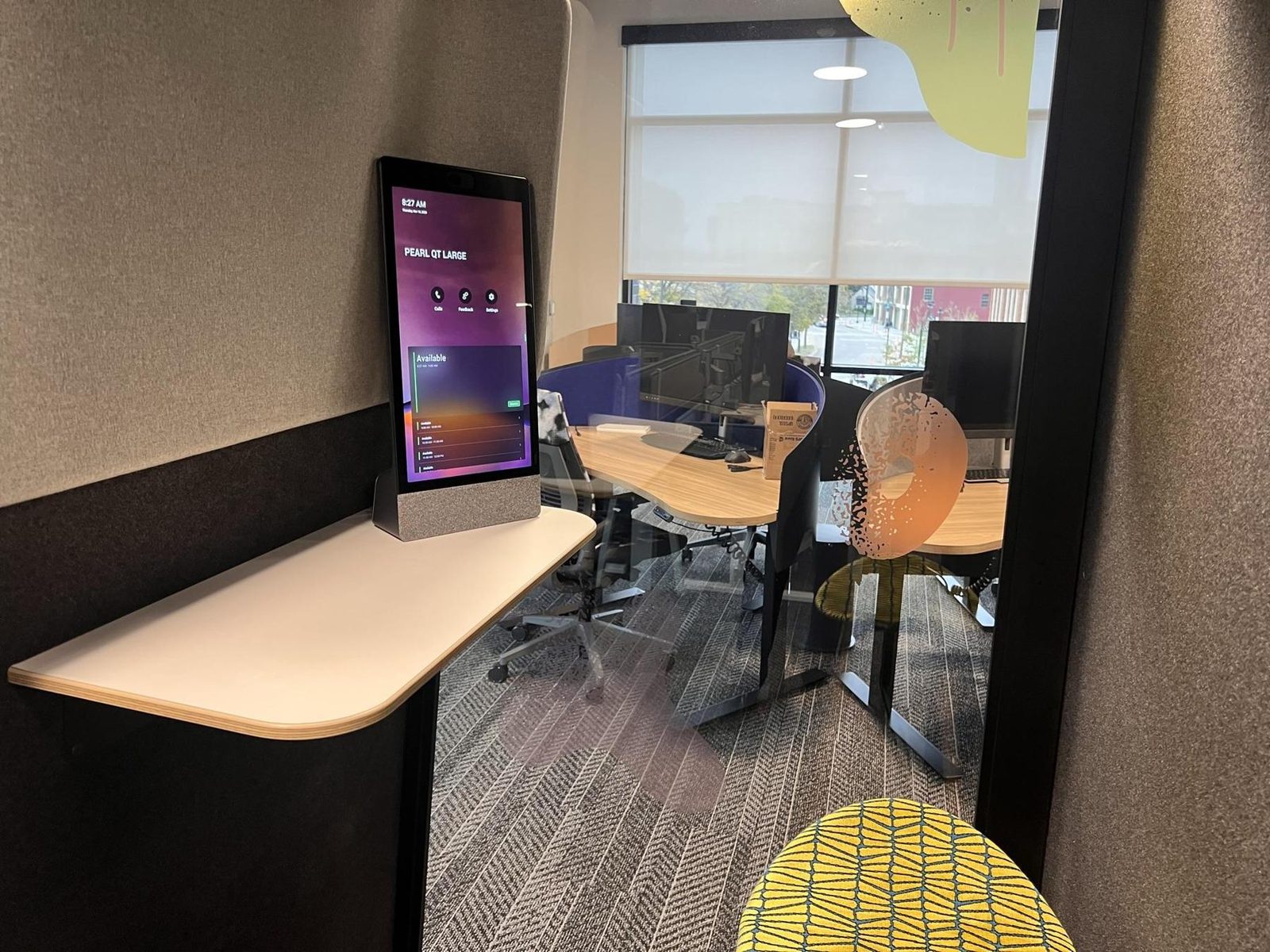 Neat Frame video bar integrated into a room